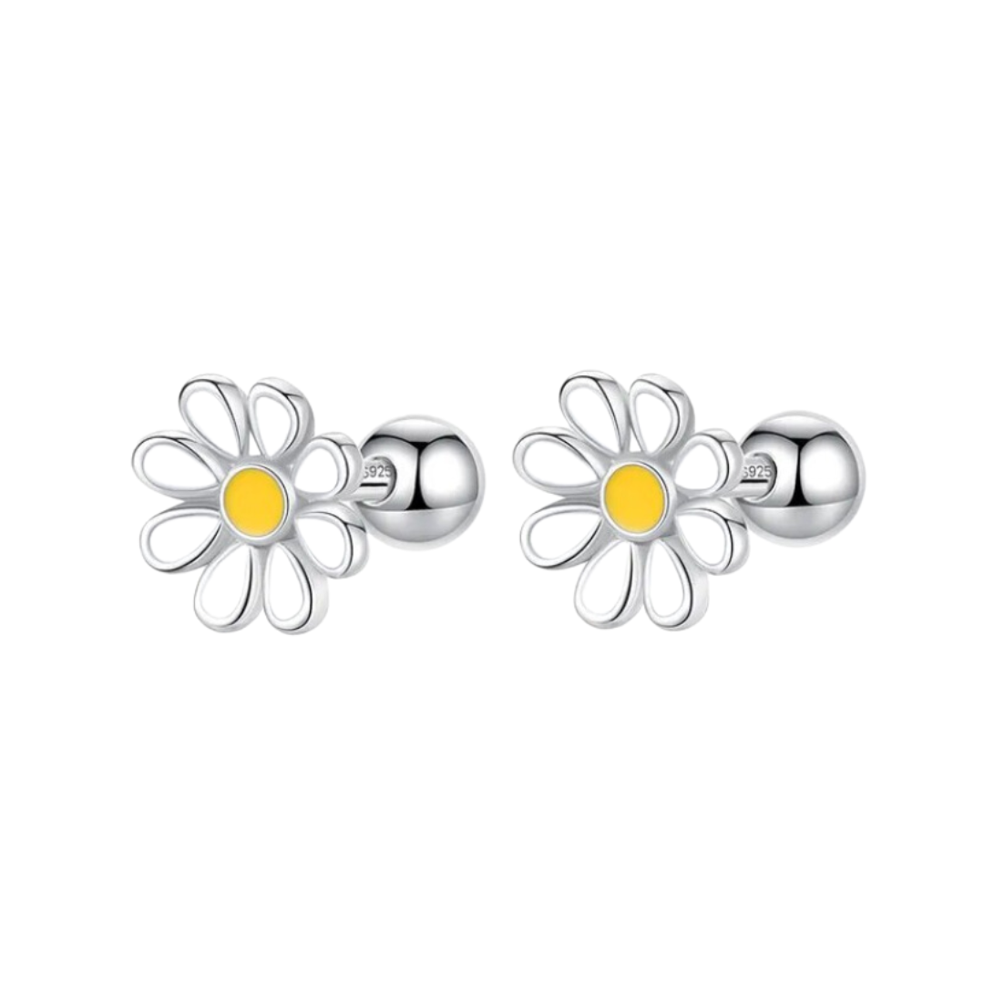 AROS MARGARITA BLANCA PLATA 924 TORNILLO ROSCO