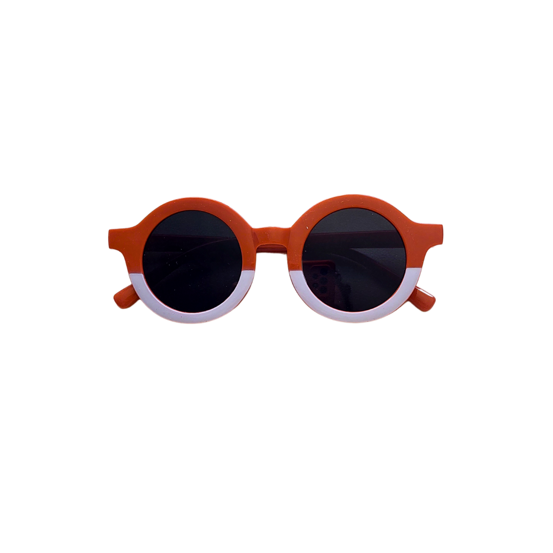 ANTEOJOS RETRO UNISEX CON PROTECCIÓN UV BICOLOR ROJO BLANCO