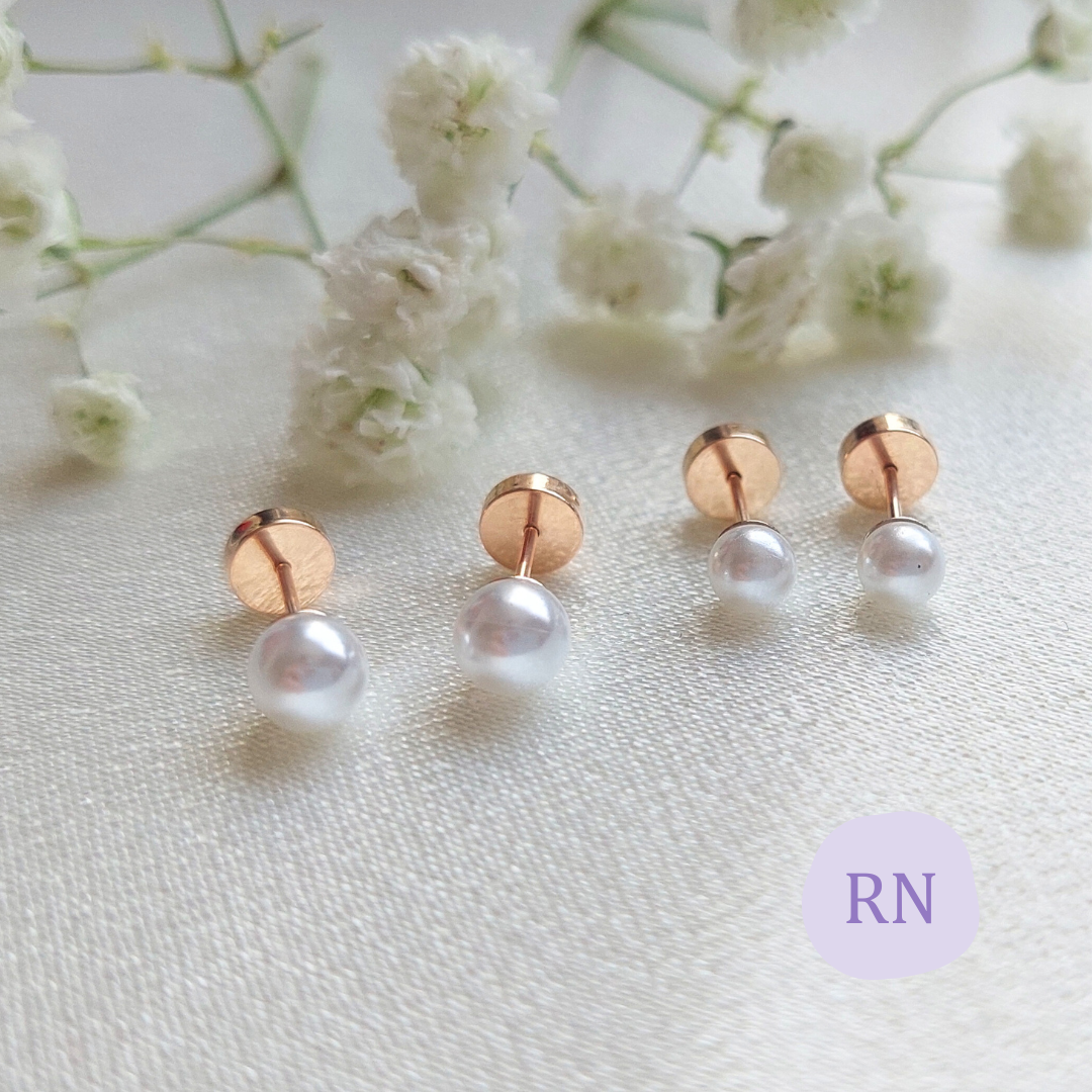 AROS ABRIDORES ORO 14K PERLA DE RIO 6 mm