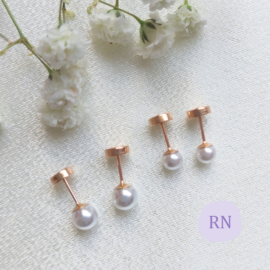 AROS ABRIDORES ORO 14K PERLA DE RIO 6 mm