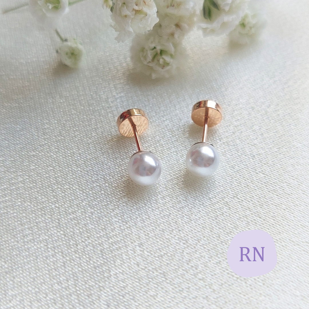 AROS ABRIDORES ORO 14K PERLA DE RIO 6 mm