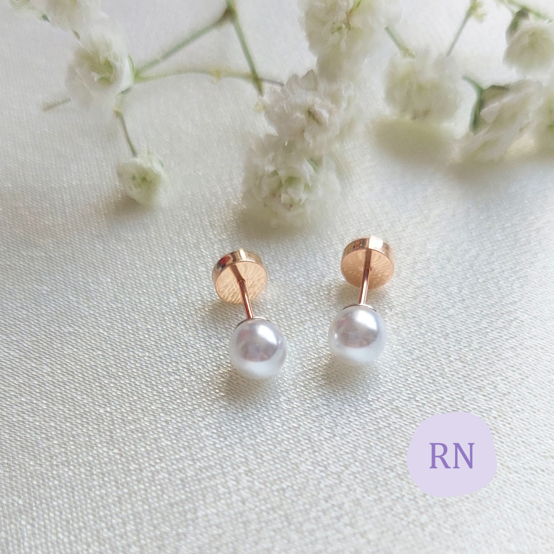 AROS ABRIDORES ORO 14K PERLA DE RIO 6 mm