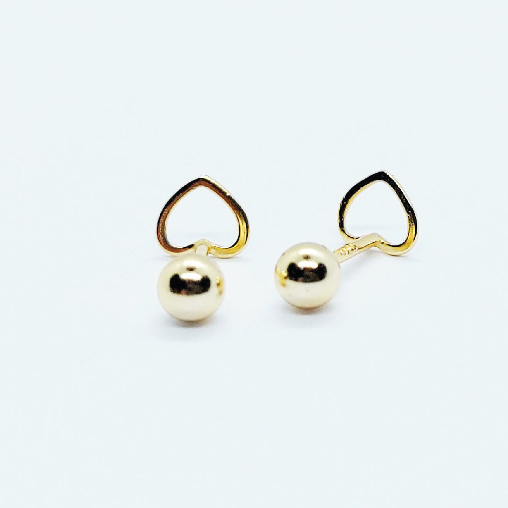 AROS CORAZÓN CONTORNO - MARGARITA JOYERIA INFANTIL