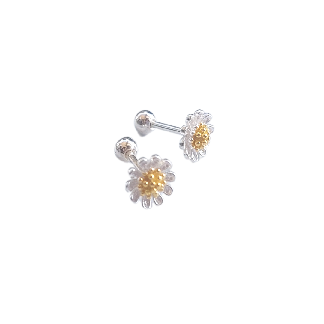 AROS MARGARITAS PEQUEÑAS - MARGARITA JOYERIA INFANTIL