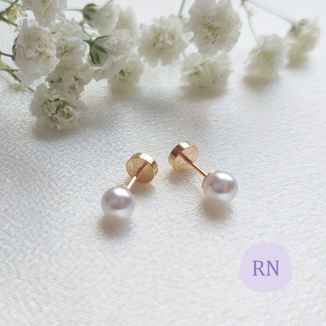 AROS ABRIDORES ORO 18K PERLAS DE RIO 4,5 mm