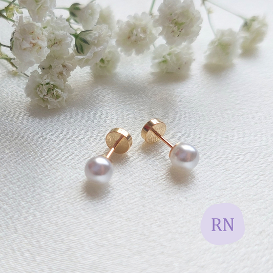 AROS ABRIDORES ORO 18K PERLAS DE RIO 4,5 mm