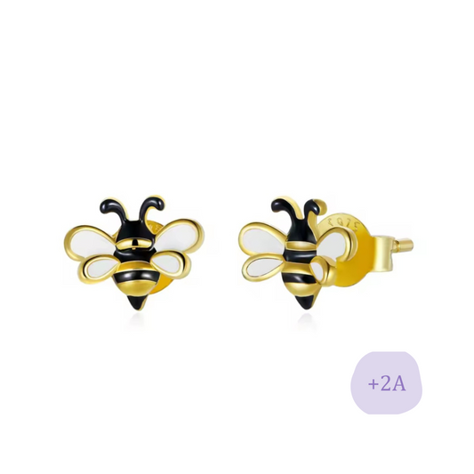 AROS ABEJA ORO TORNILLO CLÁSICO