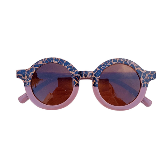 ANTEOJOS RETRO ANIMAL PRINT UNISEX CON PROTECCIÓN UV ROSADO