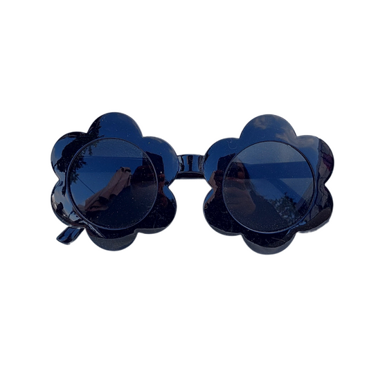 ANTEOJOS FLOR CON PROTECCIÓN UV NEGRO