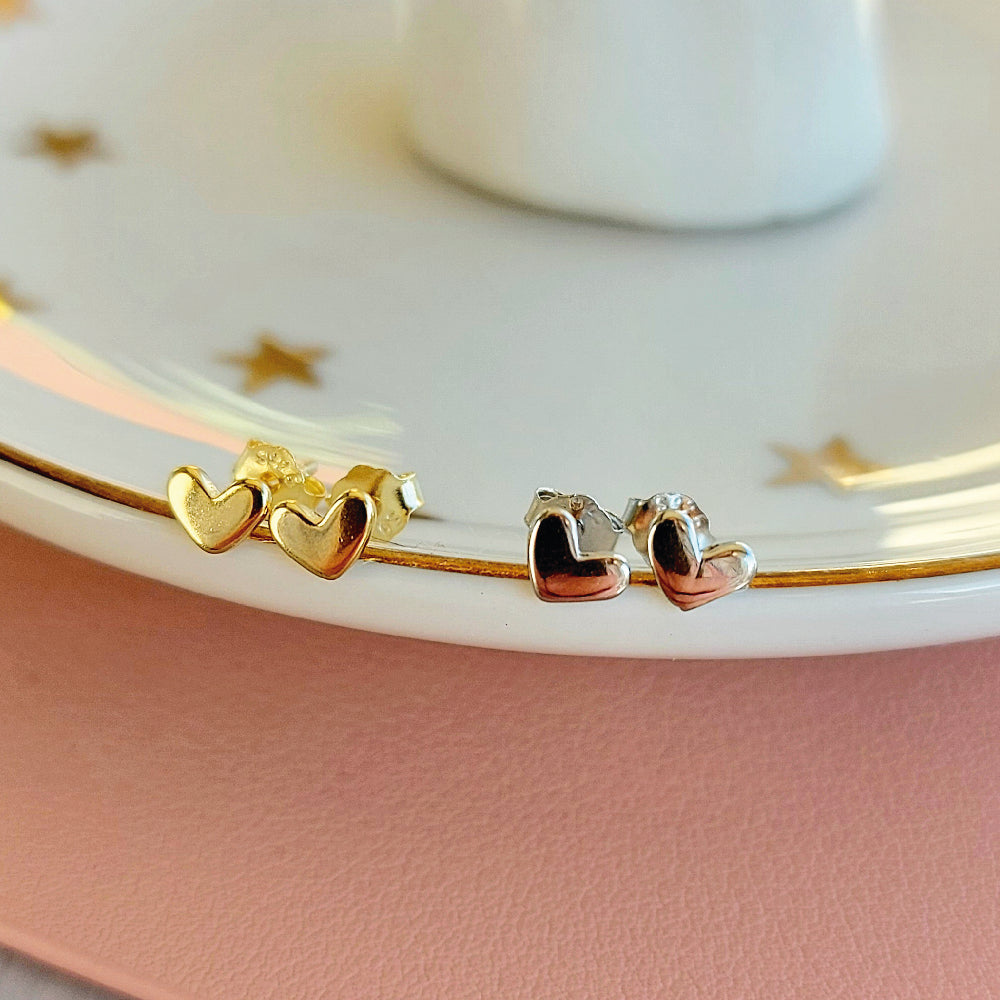 AROS CORAZÓN RELLENO - MARGARITA JOYERIA INFANTIL