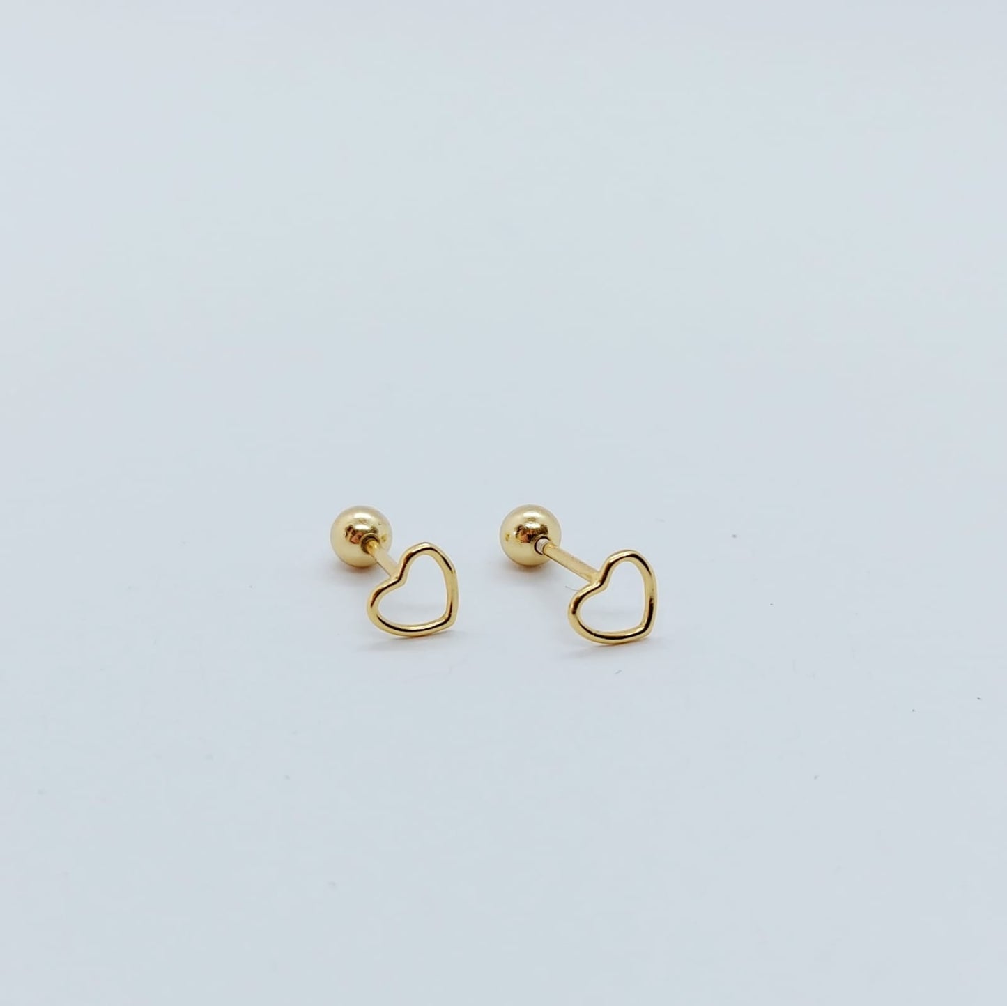 AROS CORAZÓN CONTORNO - MARGARITA JOYERIA INFANTIL