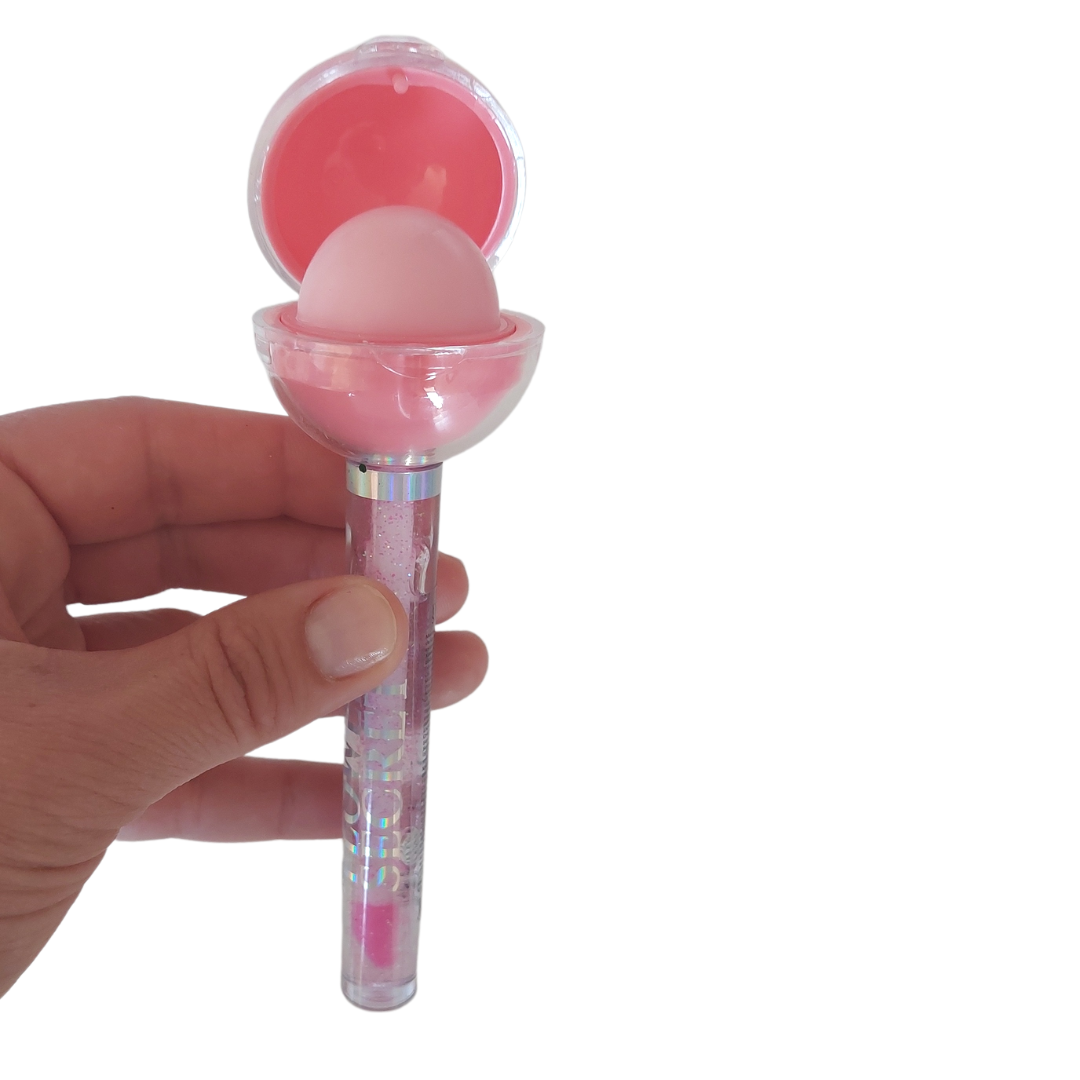 BRILLO LABIAL DOBLE LOLLYPOP - MARGARITA JOYERIA INFANTIL
