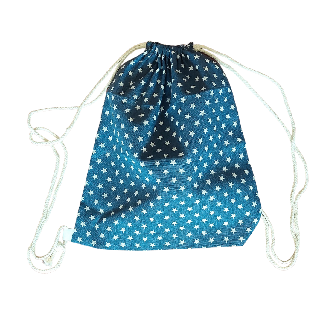 BOLSA MOCHILA TELA – MARGARITA JOYERIA INFANTIL