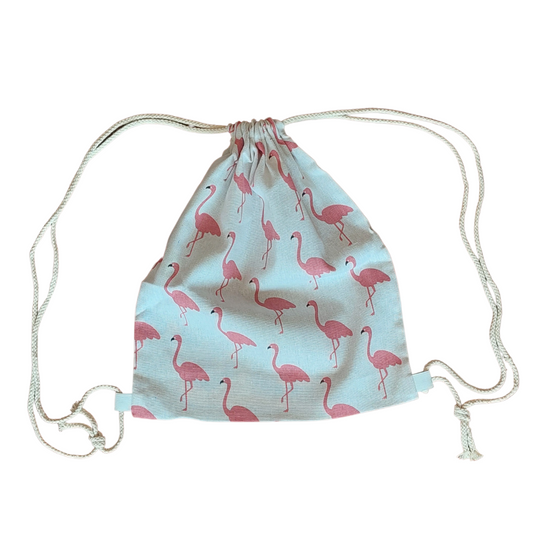 BOLSA MOCHILA TELA - MARGARITA JOYERIA INFANTIL