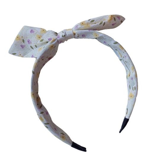 Cintillo Rígido Conejito Estampado Floral - MARGARITA JOYERIA INFANTIL