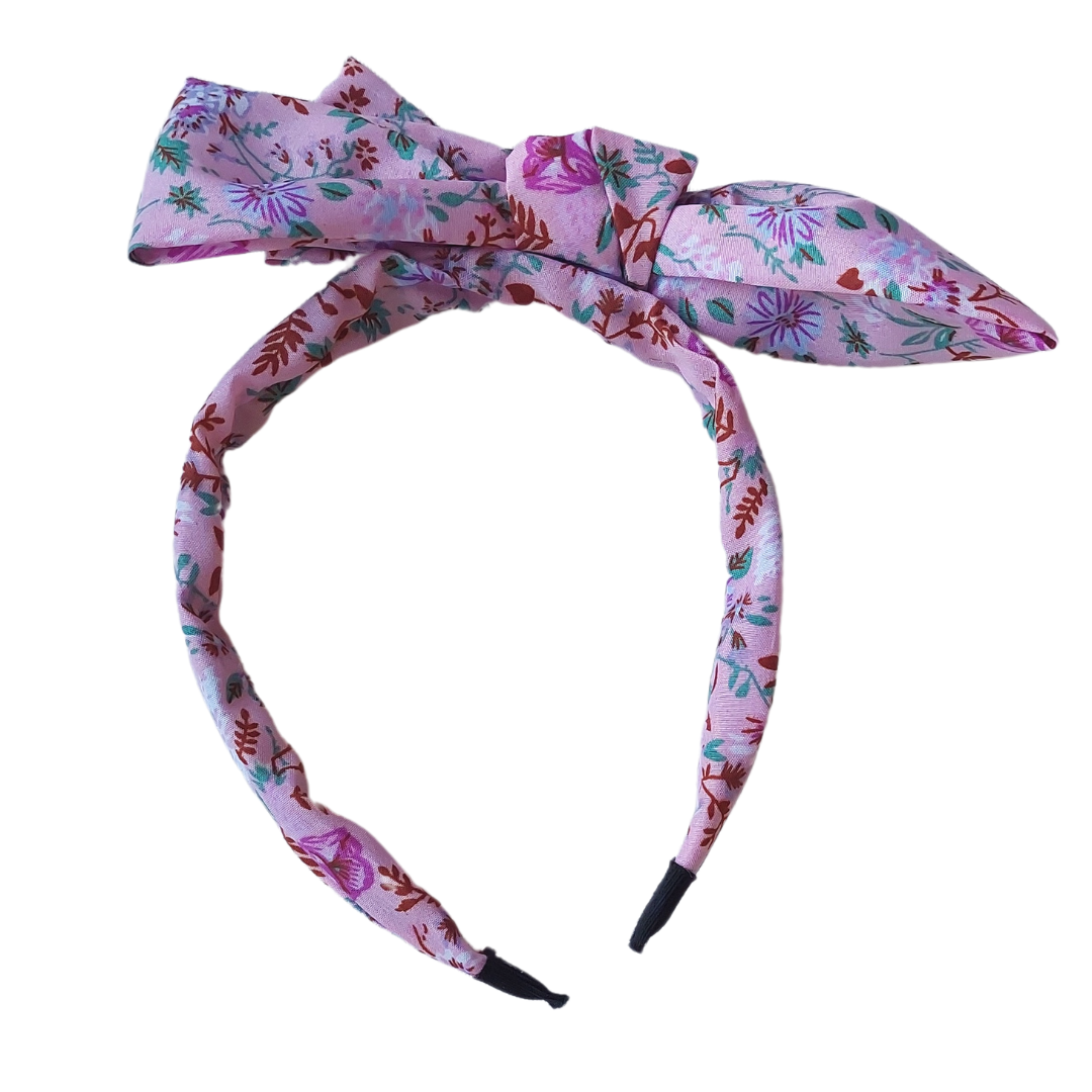 Cintillo Rígido Rosetón Flores Vintage - MARGARITA JOYERIA INFANTIL