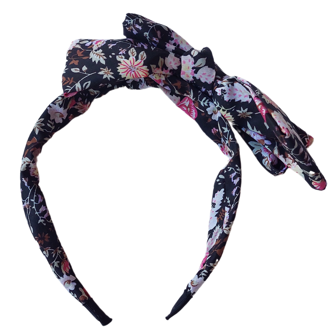 Cintillo Rígido Rosetón Flores Vintage - MARGARITA JOYERIA INFANTIL