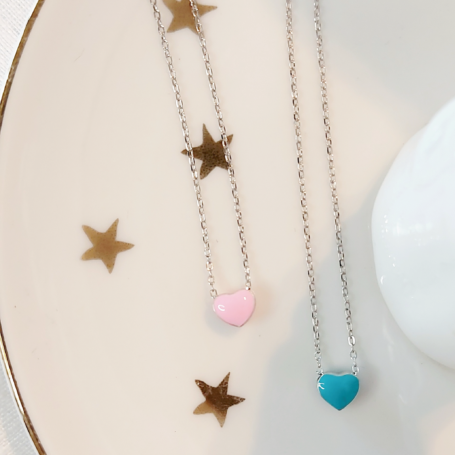 COLGANTE CORAZÓN DE MELÓN - MARGARITA JOYERIA INFANTIL