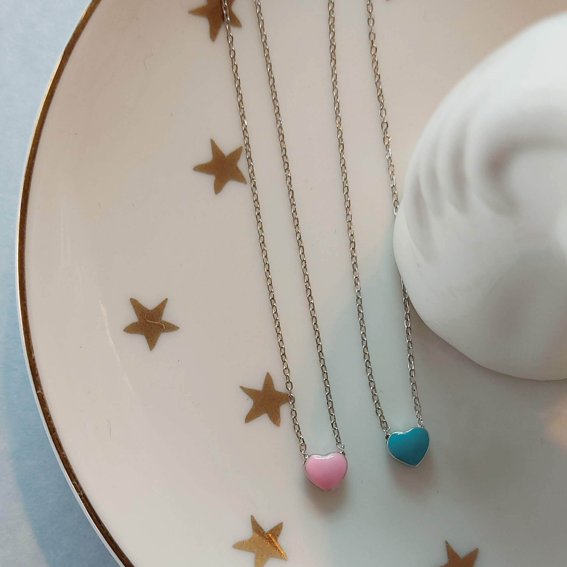 COLGANTE CORAZÓN DE MELÓN - MARGARITA JOYERIA INFANTIL